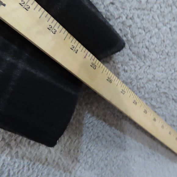 Michael Kors Fringe Belted Wrap Coat Medium Black Light Gray Plaid Wool Blend - Picture 12 of 14